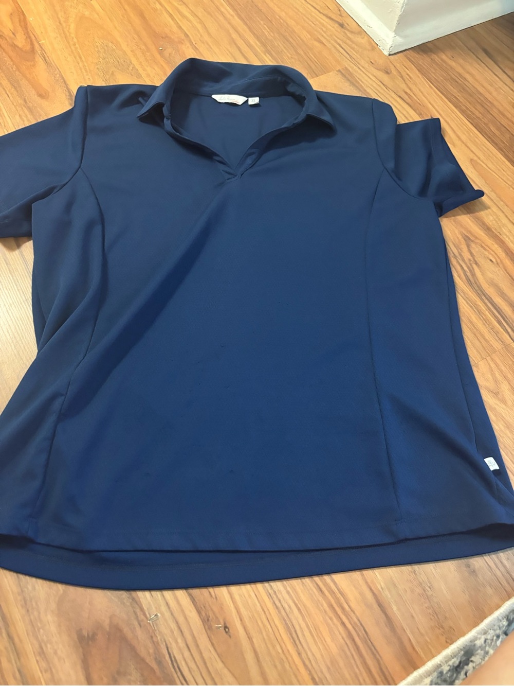 Navy Lady Hagen Polo-Style Golf Short Sleeve Top